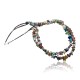 Large Certified Authentic 2 Strand Navajo Native .925 Sterling Silver Multicolor Stones Native American Necklace 390611867857