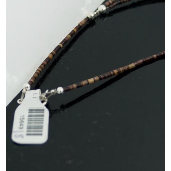 Large Certified Authentic 2 Strand Navajo Native .925 Sterling Silver Multicolor Stones Native American Necklace 390611867857