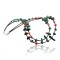 Large Certified Authentic 2 Strand Navajo Native .925 Sterling Silver Turquoise and Coral Native American Necklace 390576104130
