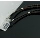 Large Certified Authentic 2 Strand Navajo Native .925 Sterling Silver Turquoise and Jasper Native American Necklace 15304-17
