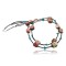 Large Certified Authentic 2 Strand Navajo Native .925 Sterling Silver Turquoise and Jasper Native American Necklace 15304-17