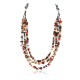 Large Certified Authentic 3 Strand Navajo .925 Sterling Silver Multicolor Natural Stone 122 Native American Necklace 371062918948