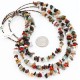 Large Certified Authentic 3 Strand Navajo .925 Sterling Silver Multicolor Natural Stone Native American Necklace 371034229410