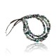 Large Certified Authentic 3 Strand Navajo .925 Sterling Silver Multicolor Stones Native American Necklace 1530-3