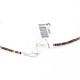 Large Certified Authentic 3 Strand Navajo .925 Sterling Silver Multicolor Stones Native American Necklace 15863-3