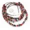 Large 3 Strand Navajo .925 Sterling Silver Multicolor Stones Native American Necklace 371008947120 Large 3 Strand Navajo .925 Sterling Silver Multicolor Stones Native American Necklace 371008947120