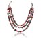 Large Certified Authentic 3 Strand Navajo .925 Sterling Silver Multicolor Stones Native American Necklace 371008947120