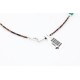 Large Certified Authentic 3 Strand Navajo .925 Sterling Silver Multicolor Stones Native American Necklace 371037504788