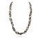Large Certified Authentic 3 Strand Navajo .925 Sterling Silver Multicolor Stones Native American Necklace 371105295081