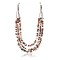 Large Certified Authentic 3 Strand Navajo .925 Sterling Silver Multicolor Stones Native American Necklace 390814621693