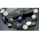 Large Certified Authentic 3Strand Navajo Native .925 Sterling Silver Turquoise and Multicolor Stones Native American Necklace 1593-10