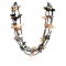 Large Certified Authentic 4 Strand Navajo .925 Sterling Silver Turquoise JASPER and ALABASTER Native American Necklace 15969-1