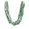 Large Certified Authentic 6 Strand Navajo .925 Sterling Silver Natural Turquoise Jade and Opalite Native American Necklace 16012