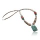 Large Certified Authentic Navajo .925 Sterling Silver Graduated Heishi Turquoise Native American Necklace 390612292358