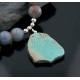 Large Certified Authentic Navajo .925 Sterling Silver Magnesite and Agate Native American Necklace 390579545770