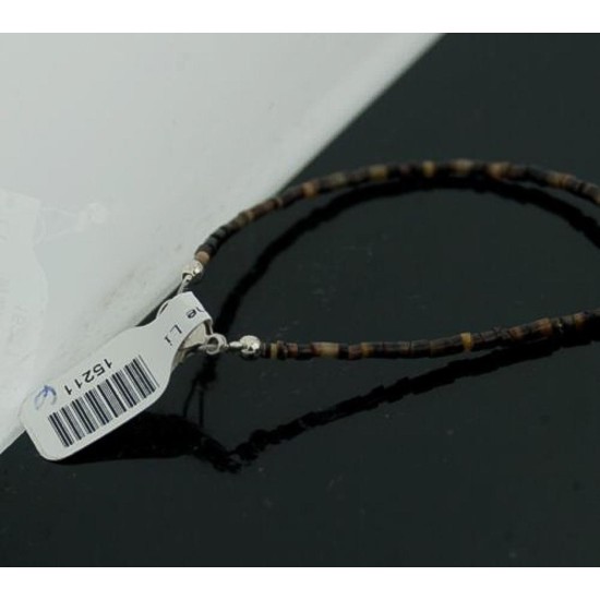 Large Certified Authentic Navajo .925 Sterling Silver Magnesite and Agate Native American Necklace 390579545770
