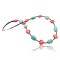 Large Certified Authentic Navajo .925 Sterling Silver Magnesite and Coral Native American Necklace 370797836044