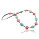 Large Certified Authentic Navajo .925 Sterling Silver Magnesite and Coral Native American Necklace 370797836044