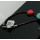 Large Certified Authentic Navajo .925 Sterling Silver Magnesite and Coral Native American Necklace 370797836044