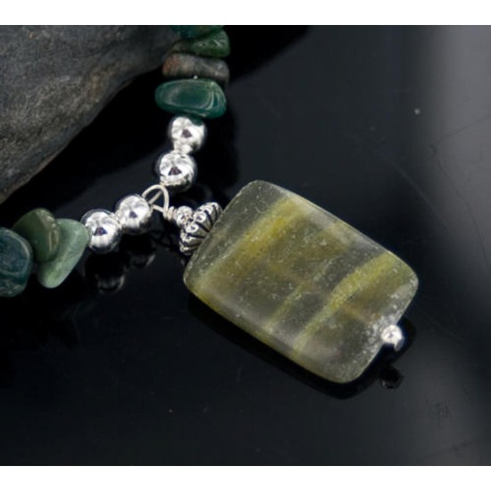 Large Certified Authentic Navajo .925 Sterling Silver Natural Turquoise Agate Jasper Native American Necklace 390655094013 Large Certified Authentic Navajo .925 Sterling Silver Natural Turquoise Agate Jasper Native American Necklace 390655094013