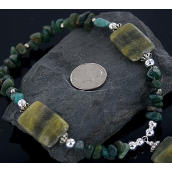 Large Certified Authentic Navajo .925 Sterling Silver Natural Turquoise Agate Jasper Native American Necklace 390655094013 Large Certified Authentic Navajo .925 Sterling Silver Natural Turquoise Agate Jasper Native American Necklace 390655094013
