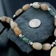 Large Certified Authentic Navajo .925 Sterling Silver Natural Turquoise Agate Native American Necklace 15213-4