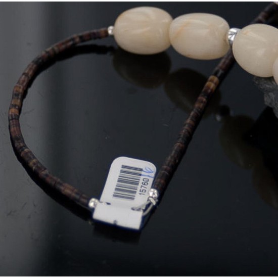 Large Certified Authentic Navajo .925 Sterling Silver Natural Turquoise Agate Native American Necklace 15760-16 Large Certified Authentic Navajo .925 Sterling Silver Natural Turquoise Agate Native American Necklace 15760-16