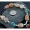 Large Navajo .925 Sterling Silver Natural Turquoise and Carnelian Native American Necklace 15760-19 Large Navajo .925 Sterling Silver Natural Turquoise and Carnelian Native American Necklace 15760-19