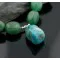 Large Navajo .925 Sterling Silver Natural Turquoise and Green Jade Native American Necklace 390596280309