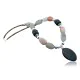 Large Navajo .925 Sterling Silver Natural Turquoise Carnelian Onyx Native American Necklace 15155-13 Large Navajo .925 Sterling Silver Natural Turquoise Carnelian Onyx Native American Necklace 15155-13