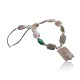 Large Navajo .925 Sterling Silver Natural Turquoise Jasper Native American Necklace 15273-29