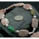 Large Navajo .925 Sterling Silver Natural Turquoise Jasper Native American Necklace 15273-29