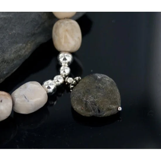 Large Navajo .925 Sterling Silver Natural Turquoise Jasper Native American Necklace 370889356084