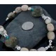 Large Navajo .925 Sterling Silver Natural Turquoise Jasper Native American Necklace 370889356084