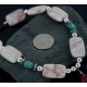 Large Certified Authentic Navajo .925 Sterling Silver Natural Turquoise Jasper Native American Necklace 370891187717