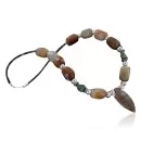 Large Navajo .925 Sterling Silver Natural Turquoise Jasper Native American Necklace 390650333357