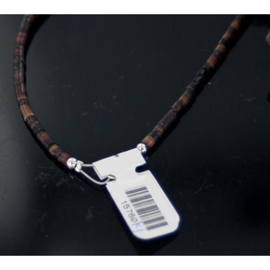 Large Certified Authentic Navajo .925 Sterling Silver Natural Turquoise Lapis and Onyx Native American Necklace 370877695652