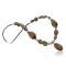 Large Navajo .925 Sterling Silver Natural Turquoise Tigers Eye Native American Necklace 370888950031