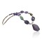 Large Certified Authentic Navajo .925 Sterling Silver Turquoise and Amethyst Native American Necklace 371130569701