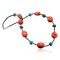 Large Certified Authentic Navajo .925 Sterling Silver Turquoise and Coral Native American Necklace 370819474811