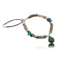 Large Certified Authentic Navajo .925 Sterling Silver Turquoise Carnelian Native American Necklace 15353-31