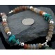 Large Certified Authentic Navajo .925 Sterling Silver Turquoise Carnelian Native American Necklace 15353-31