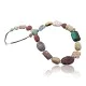 Large Navajo Native .925 Sterling Silver Natural Multicolor Stones Native American Necklace 15197-33