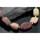 Large Navajo Native .925 Sterling Silver Natural Multicolor Stones Native American Necklace 15197-33