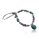 Large Navajo Native .925 Sterling Silver Natural Turquoise and Amethyst Native American Necklace 371114489768