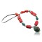 Large Certified Authentic Navajo Native .925 Sterling Silver  Turquoise and Coral Native American Necklace 390590009972