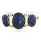 Large Handmade Certified Authentic Navajo .925 Sterling Silver Natural Lapis Native American Bracelet 12788