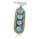 Large Handmade Certified Authentic Navajo .925 Sterling Silver Natural Mother of Pearl Turquoise Native American Necklace & Pendant 370924560570