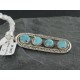Large Handmade Certified Authentic Navajo .925 Sterling Silver Natural Mother of Pearl Turquoise Native American Necklace & Pendant 370924560570