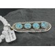 Large Handmade Certified Authentic Navajo .925 Sterling Silver Turquoise Native American Necklace 370922123729